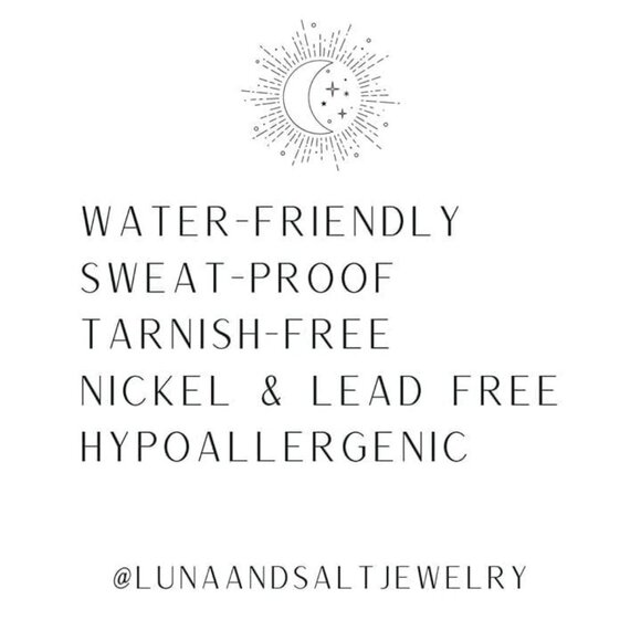 Stunning Moonstone Pendant Necklace 18K WATERPROOF Gold Chain with Toggle clasp - Picture 10 of 12